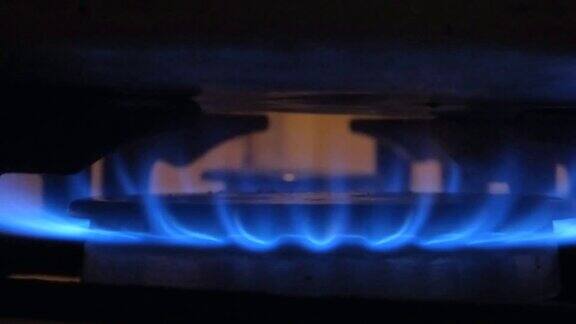 火蓝色炉火焰能量气体