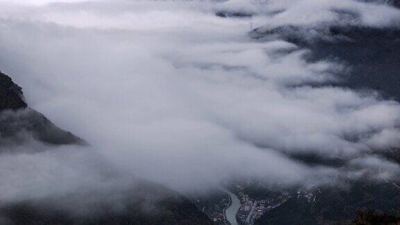 山云的延时摄影