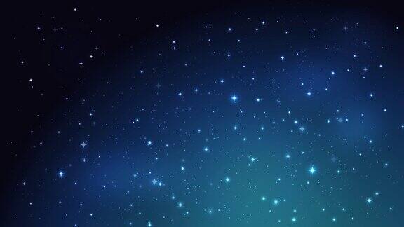 夜晚星光灿烂的天空背景镜头