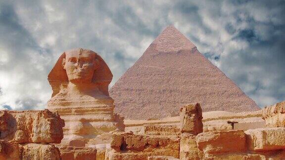 古狮身人面像和金字塔埃及的象征