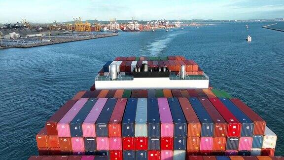大型货物集装箱海上物流运输