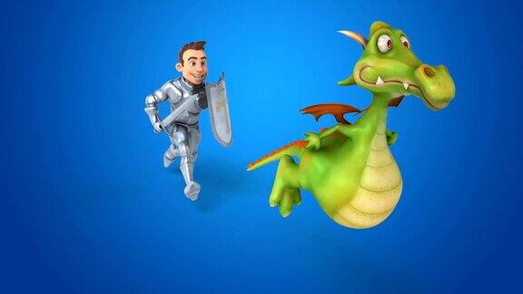 骑士和龙-3D动画