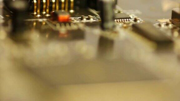 电子芯片微距拍摄技术背景