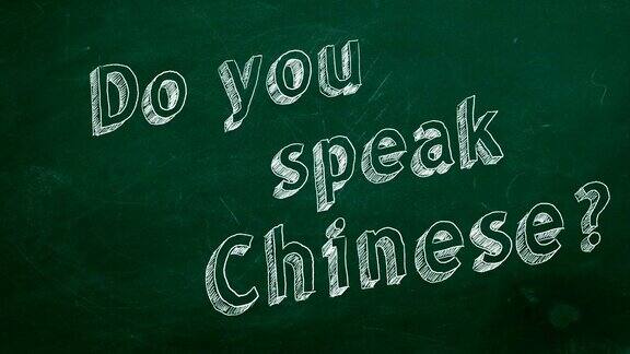你会说中文吗?