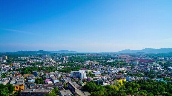 普吉岛城市在朗山在普吉岛泰国