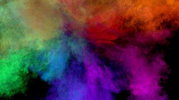 黑色“光谱”上的彩色爆炸