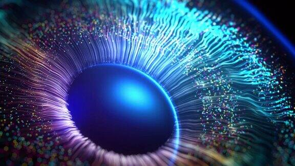 虹膜眼睛的虹膜由计算机绘图制成