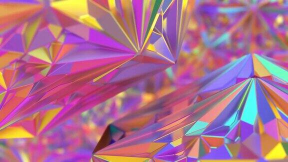抽象水晶彩虹背景