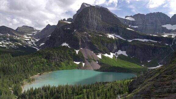 放大冰川国家公园的格林内尔湖