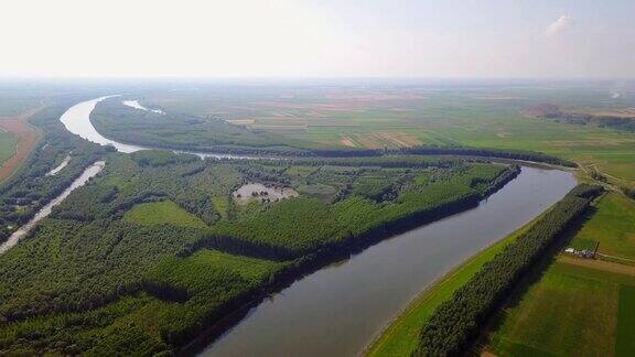 多瑙河鸟瞰图