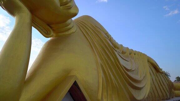 斯坦尼康拍摄的佛像躺在笏寺寺在普吉岛泰国泰国之旅概念