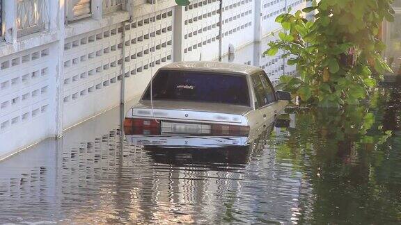 溺水的车