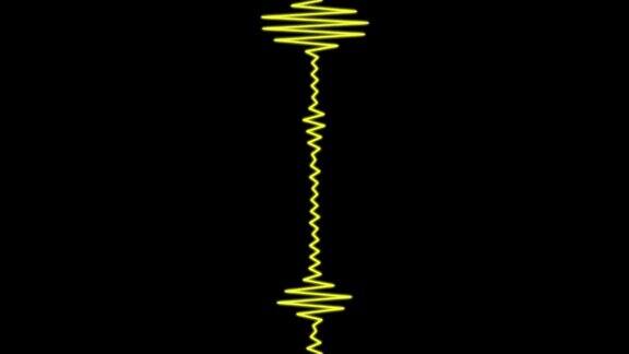 音频谱线曲线音频可视化器运动图形