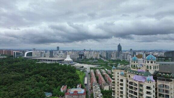 鸟瞰中国广西省的建筑物