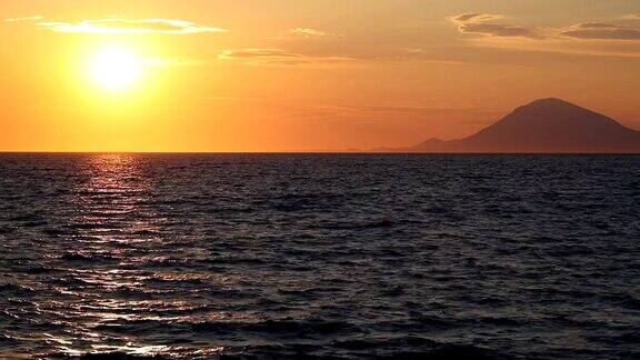 爱奥尼亚海的日落