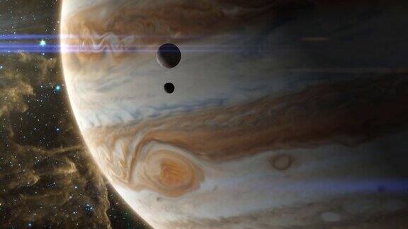 木星风暴和卫星