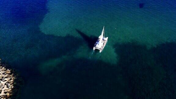 韩国济州岛的空中帆船