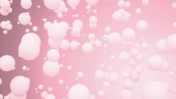 粉红色的单色泡沫