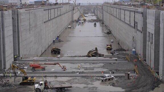巴拿马运河扩建工地