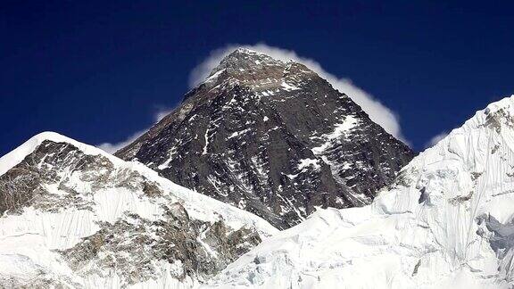 珠穆朗玛峰Nuptse和Lhotse