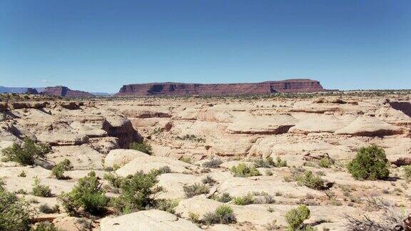 犹他州的峡谷和巴特斯-无人机拍摄