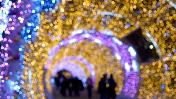 发光的隧道圣诞节装饰