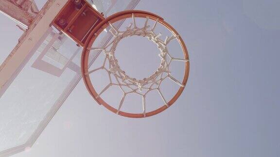 试着打篮球