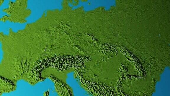 地球与捷克共和国的边界图形