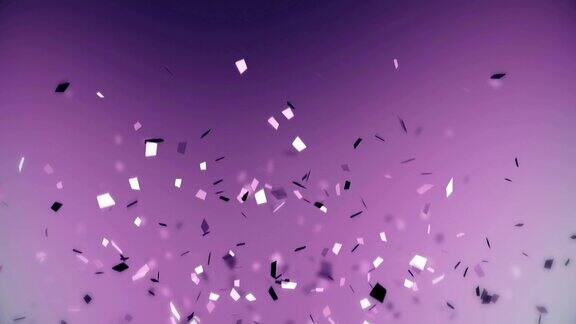 紫色的五彩纸屑背景