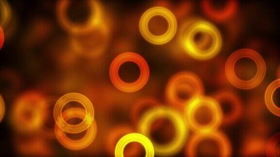 抽象背景的橙色红色和黄色的圆圈