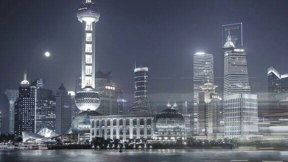 中国上海东方明珠夜景