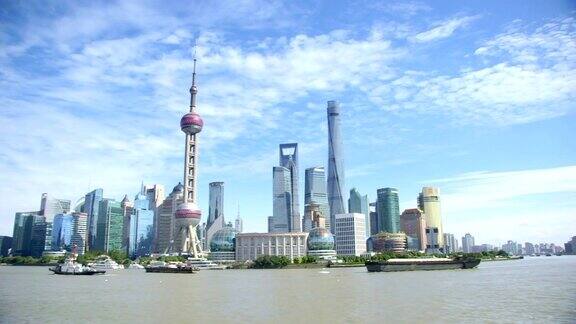 现代上海城市全景