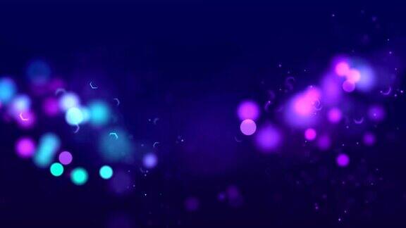 闪亮的粒子闪闪发光30秒和循环无缝紫色背景