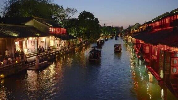 中国乌镇古老的水镇