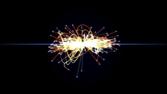 强子对撞机中的粒子碰撞动画天体物理学