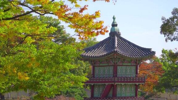 韩国秋天的景福宫