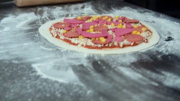 披萨的制作过程