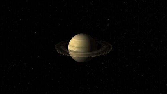 旋转行星土星-中心范围