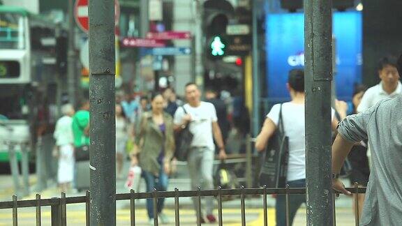 HD:在香港人们走在路上