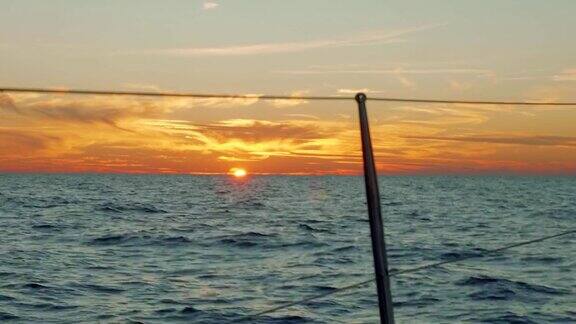 大西洋如画的日落
