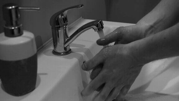 冠状病毒旅行预防用肥皂和热水洗手应对冠状病毒疫情的手卫生