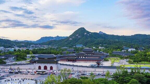 拍摄于韩国首尔庆福宫