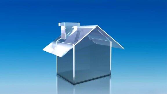 投资玻璃房子天空高清