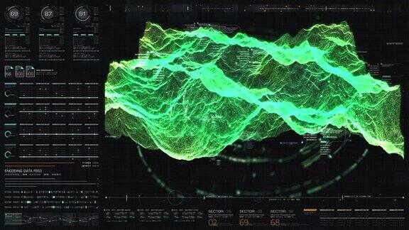 未来全息地形抬头显示
