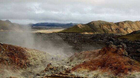 冰岛landmanalaugar温泉