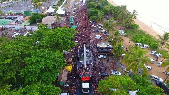 巴西巴伊亚州塞古罗港的巴西狂欢节