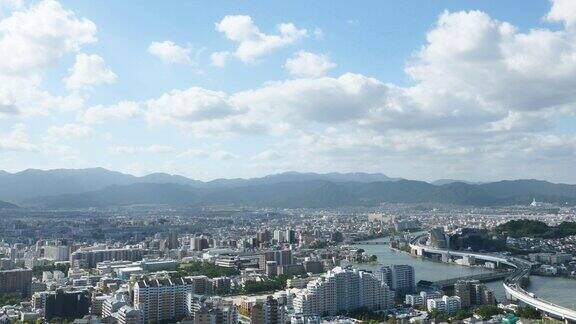 日本福冈市的风景