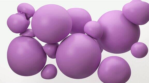 柔软的粉红色气球漂浮在空中概念:抽象背景、技术、聚会