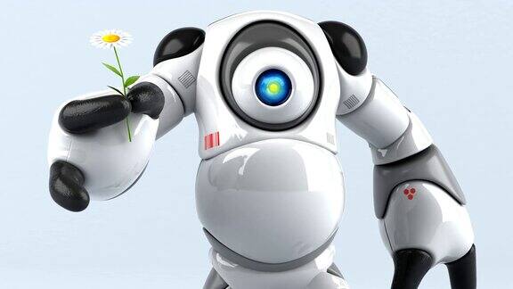 大机器人和花-3D动画