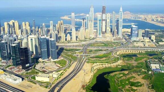 迪拜媒体城鸟瞰图